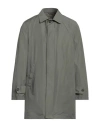 Luigi Borrelli Napoli Man Overcoat & Trench Coat Military Green Size 40 Polyester, Cotton In Green