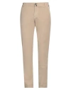 Luigi Borrelli Napoli Man Pants Beige Size 40 Cotton, Elastane In Beige