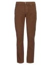 Luigi Borrelli Napoli Man Pants Brown Size 35 Cotton, Elastane