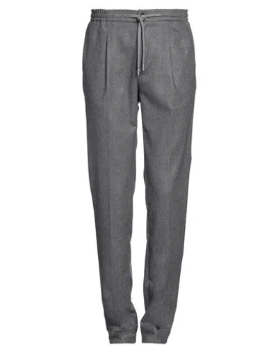 Luigi Borrelli Napoli Man Pants Grey Size 34 Wool, Polyamide, Cashmere, Elastane