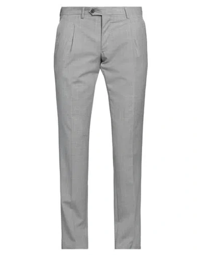 Luigi Borrelli Napoli Man Pants Grey Size 40 Virgin Wool