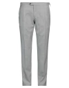 Luigi Borrelli Napoli Man Pants Grey Size 40 Virgin Wool In Grey