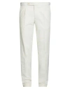 Luigi Borrelli Napoli Man Pants Ivory Size 38 Cotton, Elastane In White