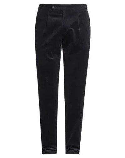 Luigi Borrelli Napoli Man Pants Midnight Blue Size 38 Cotton, Elastane