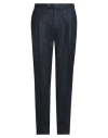 Luigi Borrelli Napoli Man Pants Midnight Blue Size 40 Virgin Wool In Black