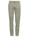 Luigi Borrelli Napoli Man Pants Military Green Size 31 Cotton, Elastane