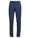 Luigi Borrelli Napoli Man Pants Navy Size 38 Virgin Wool In Blue