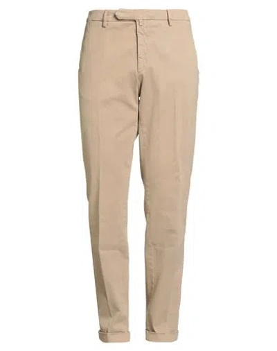 Luigi Borrelli Napoli Man Pants Sand Size 40 Cotton, Elastane In Neutral