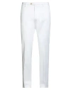 Luigi Borrelli Napoli Man Pants White Size 32 Cotton, Elastane