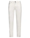 Luigi Borrelli Napoli Man Pants White Size 35 Cotton, Elastane