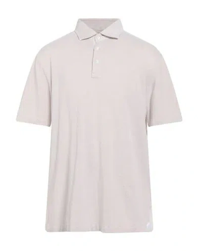 Luigi Borrelli Napoli Man Polo Shirt Beige Size 46 Cotton In White
