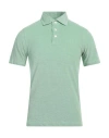 Luigi Borrelli Napoli Man Polo Shirt Green Size 40 Cotton