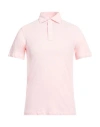 Luigi Borrelli Napoli Man Polo Shirt Light Pink Size 44 Cotton