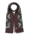 Luigi Borrelli Napoli Man Scarf Chocolate Brown Size - Cashmere In Brown