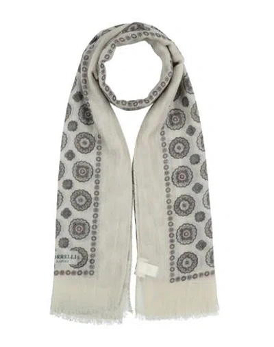 Luigi Borrelli Napoli Man Scarf Light Grey Size - Cashmere In Gray