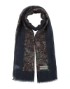 Luigi Borrelli Napoli Man Scarf Midnight Blue Size - Cashmere