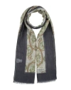 Luigi Borrelli Napoli Man Scarf Military Green Size - Cashmere