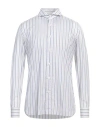 Luigi Borrelli Napoli Man Shirt Blue Size 17 Cotton