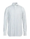 Luigi Borrelli Napoli Man Shirt Green Size 17 Cotton