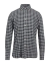 Luigi Borrelli Napoli Man Shirt Grey Size 15 Cotton In Grey
