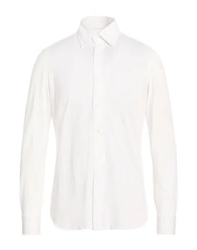 Luigi Borrelli Napoli Man Shirt White Size 16 ½ Cotton