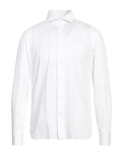 Luigi Borrelli Napoli Man Shirt White Size 15 ½ Cotton
