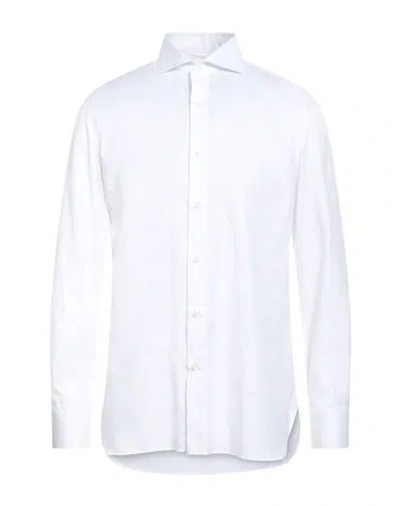 Luigi Borrelli Napoli Man Shirt White Size 17 Cotton