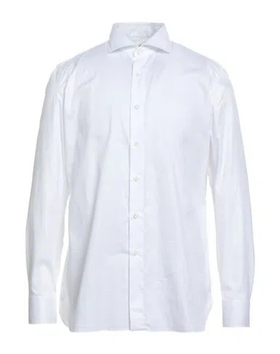 Luigi Borrelli Napoli Man Shirt White Size 17 Cotton