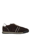 Luigi Borrelli Napoli Man Sneakers Dark Brown Size 8 Leather
