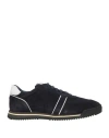 Luigi Borrelli Napoli Man Sneakers Midnight Blue Size 9 Leather In Blue