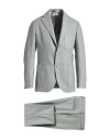 Luigi Borrelli Napoli Man Suit Light Grey Size 44 Virgin Wool In Gray
