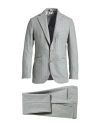 Luigi Borrelli Napoli Man Suit Light Grey Size 46 Virgin Wool In Gray