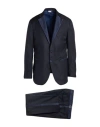 Luigi Borrelli Napoli Man Suit Navy Size 40 Virgin Wool In Blue