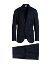 Luigi Borrelli Napoli Man Suit Navy Size 42 Virgin Wool In Blue