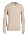 Luigi Borrelli Napoli Man Sweater Beige Size 46 Virgin Wool In Brown