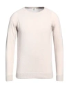 Luigi Borrelli Napoli Man Sweater Beige Size 46 Virgin Wool, Silk, Cashmere In Beige