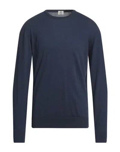Luigi Borrelli Napoli Man Sweater Blue Size 42 Cotton In Blue