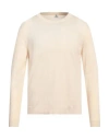 Luigi Borrelli Napoli Man Sweater Cream Size 46 Cotton, Silk In White