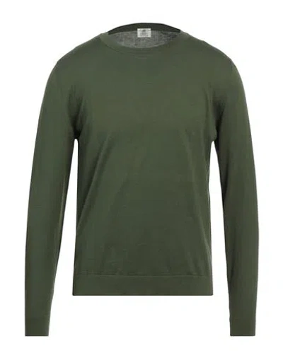 Luigi Borrelli Napoli Man Sweater Green Size 42 Cotton, Silk In Green
