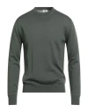 Luigi Borrelli Napoli Man Sweater Green Size 44 Wool In Gray