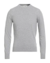 Luigi Borrelli Napoli Man Sweater Grey Size 44 Cashmere In Gray