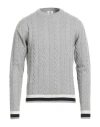 Luigi Borrelli Napoli Man Sweater Grey Size 44 Wool, Silk, Cashmere In Gray