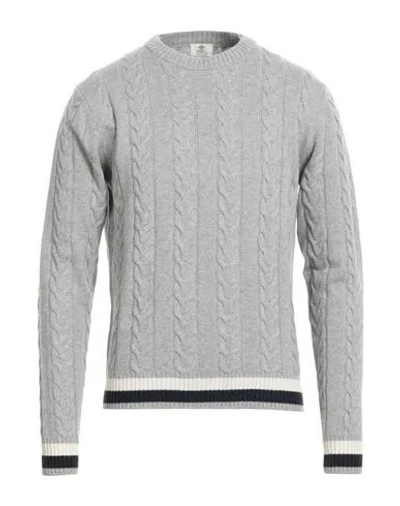 Luigi Borrelli Napoli Man Sweater Grey Size 44 Wool, Silk, Cashmere In Gray