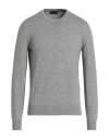 Luigi Borrelli Napoli Man Sweater Grey Size 46 Cashmere In Gray
