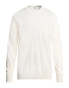 Luigi Borrelli Napoli Man Sweater Off White Size 48 Cashmere In White