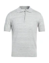 Luigi Borrelli Napoli Man Sweater Light Grey Size 46 Linen, Cotton In Grey