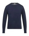 Luigi Borrelli Napoli Man Sweater Midnight Blue Size 46 Cotton, Silk