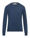 Luigi Borrelli Napoli Man Sweater Navy Size 46 Cotton In Navy