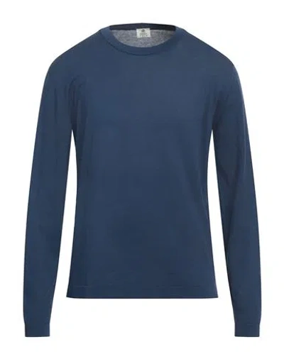 Luigi Borrelli Napoli Man Sweater Navy Size 46 Cotton
