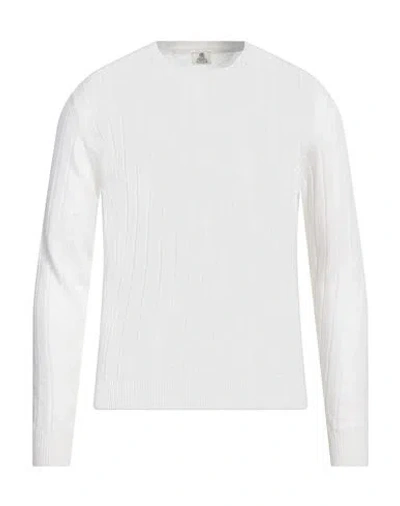 Luigi Borrelli Napoli Man Sweater Off White Size 46 Linen, Cotton